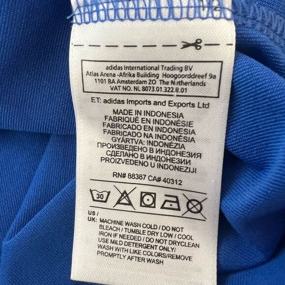 Adidas Mens Puremotion Golf Polo Shirt Short Sleeve Stripe Collared Blue Size XL - Picture 6 of 10